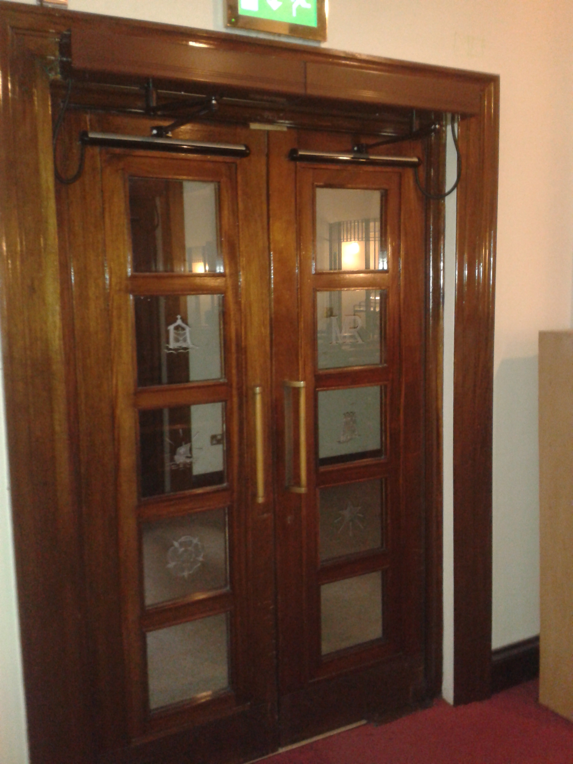 An image of an electronic door