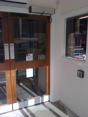 An image of an electronic door