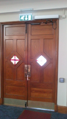 An image of an electronic door